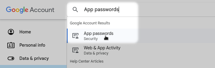 App password