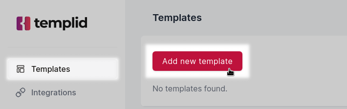 Click on "Add new template"